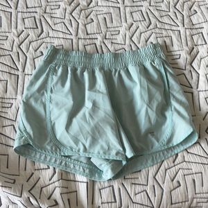Blue athletic shorts